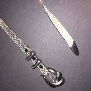 Vintage Apple ACC of NY snakeskin belt